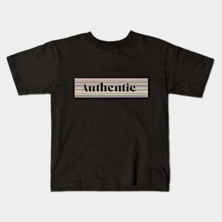 Authentic (Black) Kids T-Shirt
